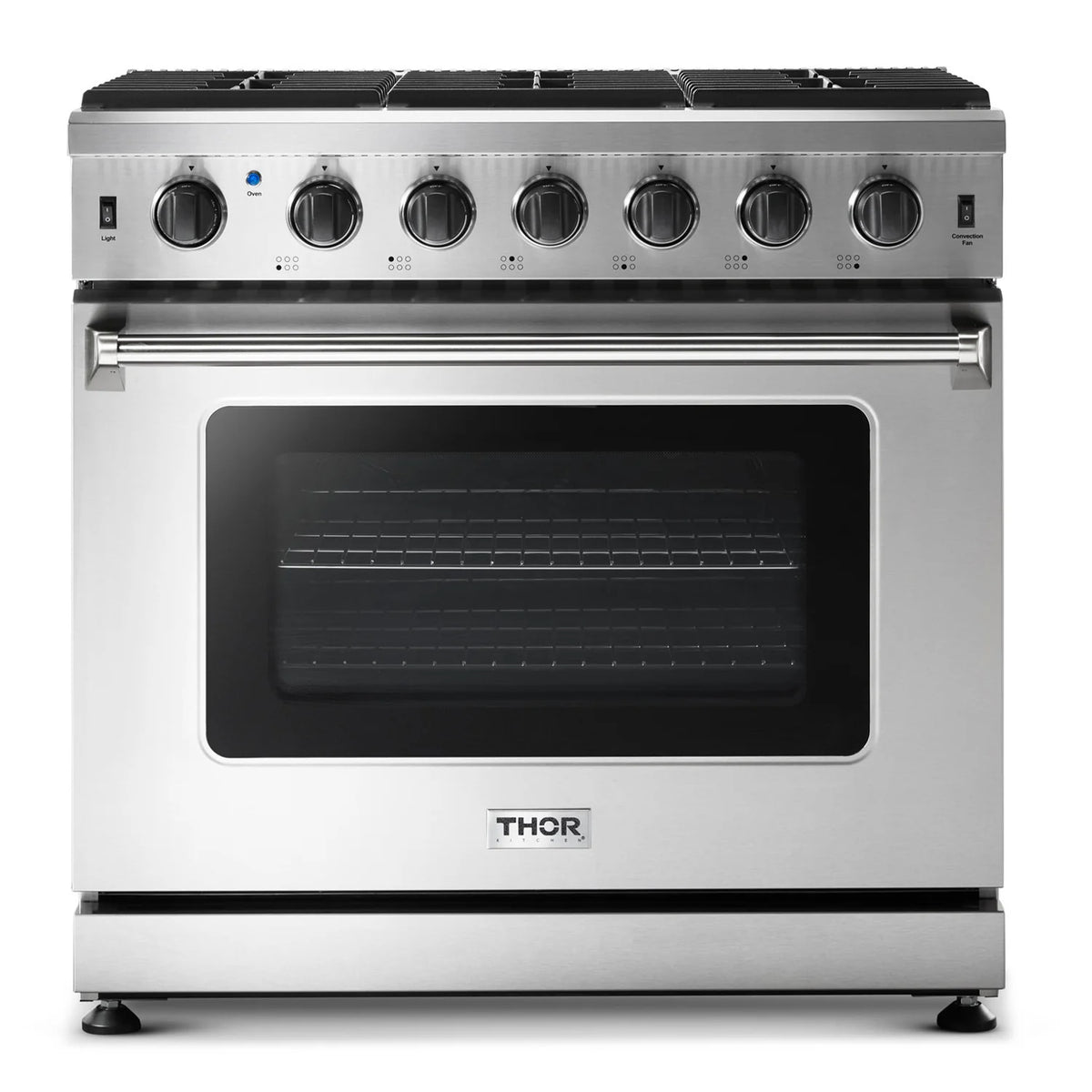 36 in. 6.0 Cu. Ft Propane Gas Range in Stainless Steel P1494