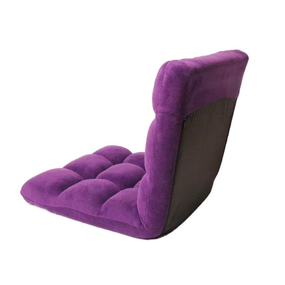 Purple Microfiber Quilted Recliner Chair Z94264
