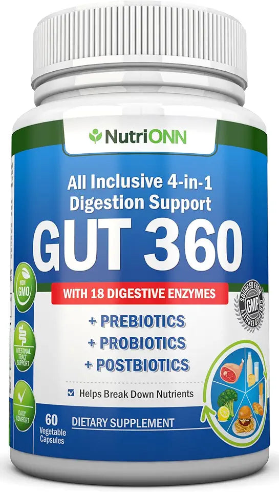 4-in-1 Probiotics Prebiotics & Postbiotics with 18 Digestive Enzymes X656