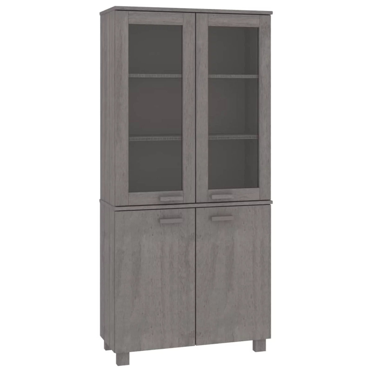 Solid Wood Pine Gray Highboard G4350