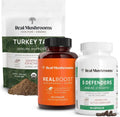 60ct 90ct Turkey Tail Mushroom Powder Capsules Vegan Non-GMO Supplement C145461