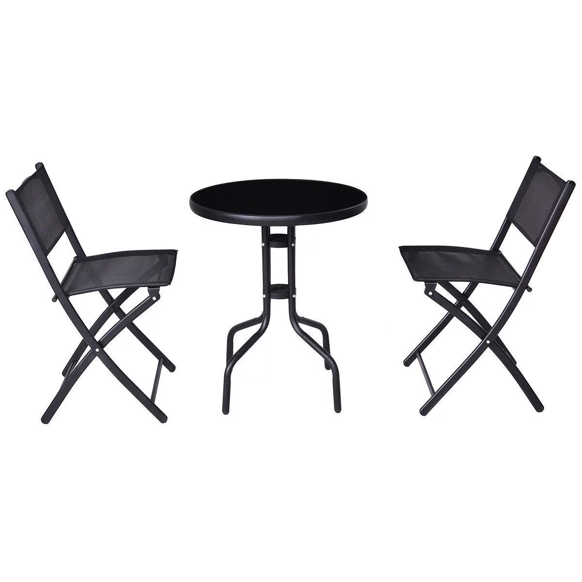 3 Pcs Bistro Set Folding Chairs W463428