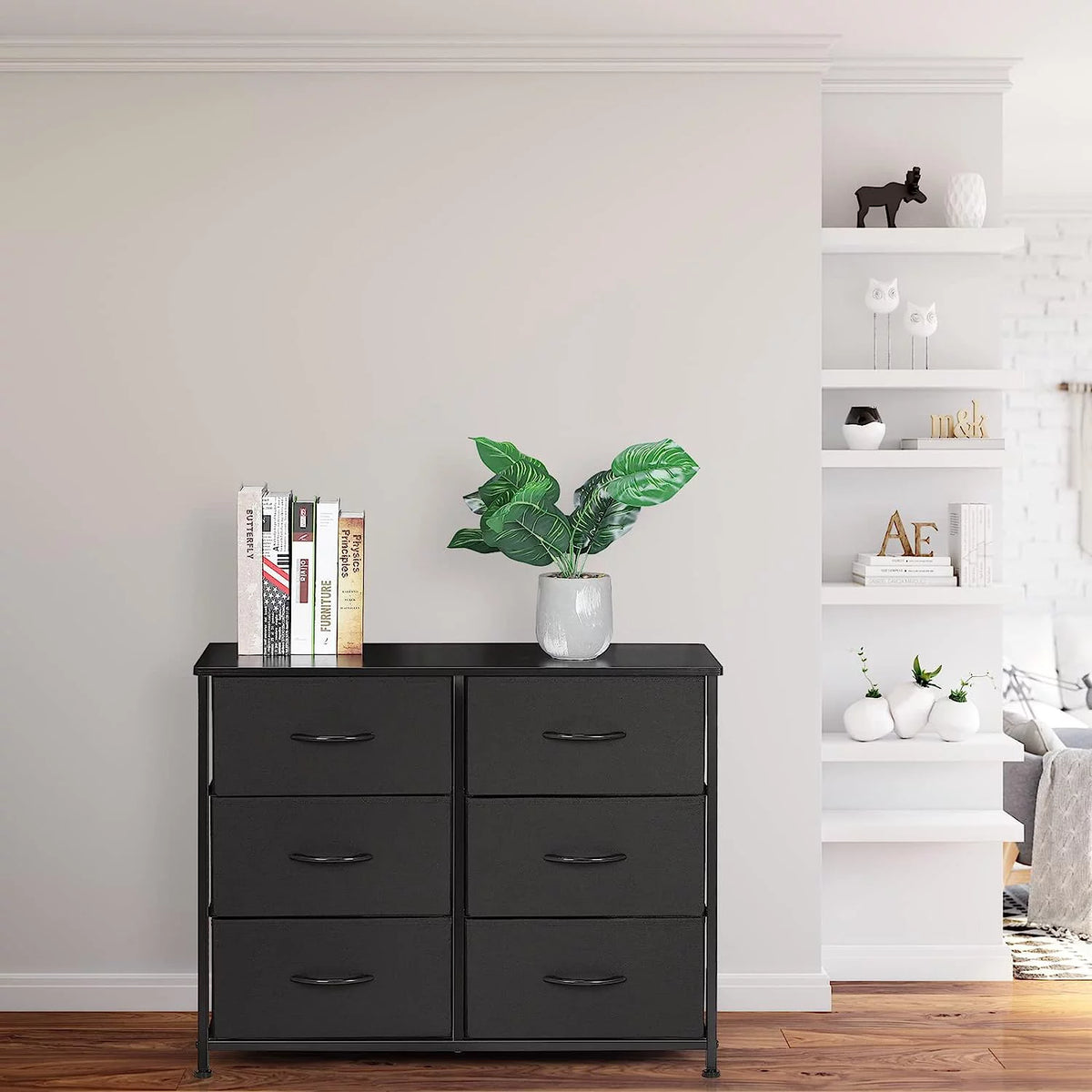 3 Tier 6 Drawer Gray Dresser N9721