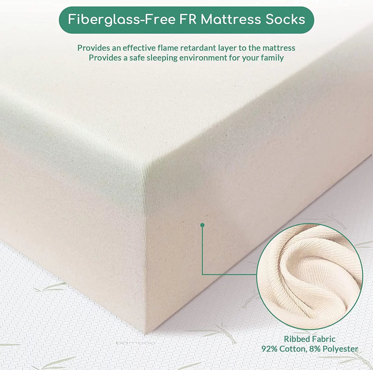 Queen Medium Gel Memory Foam Mattress with Bamboo Knit Cover M728