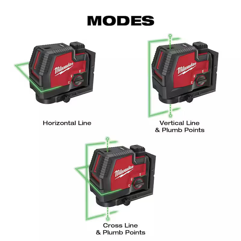 Green Cross Line and Plumb Points Rechargeable Laser Level Kit T370