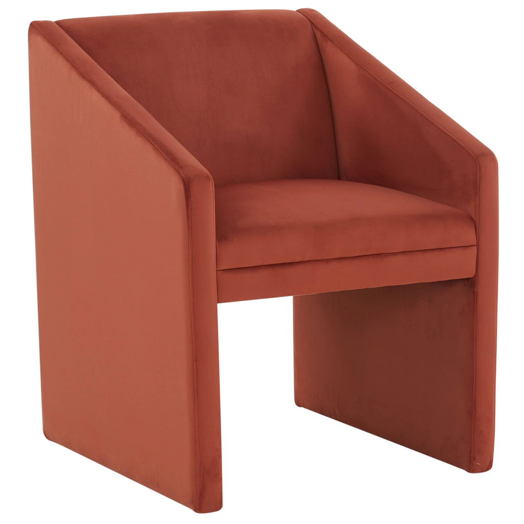 Modern Velvet Solid Armchair T242891