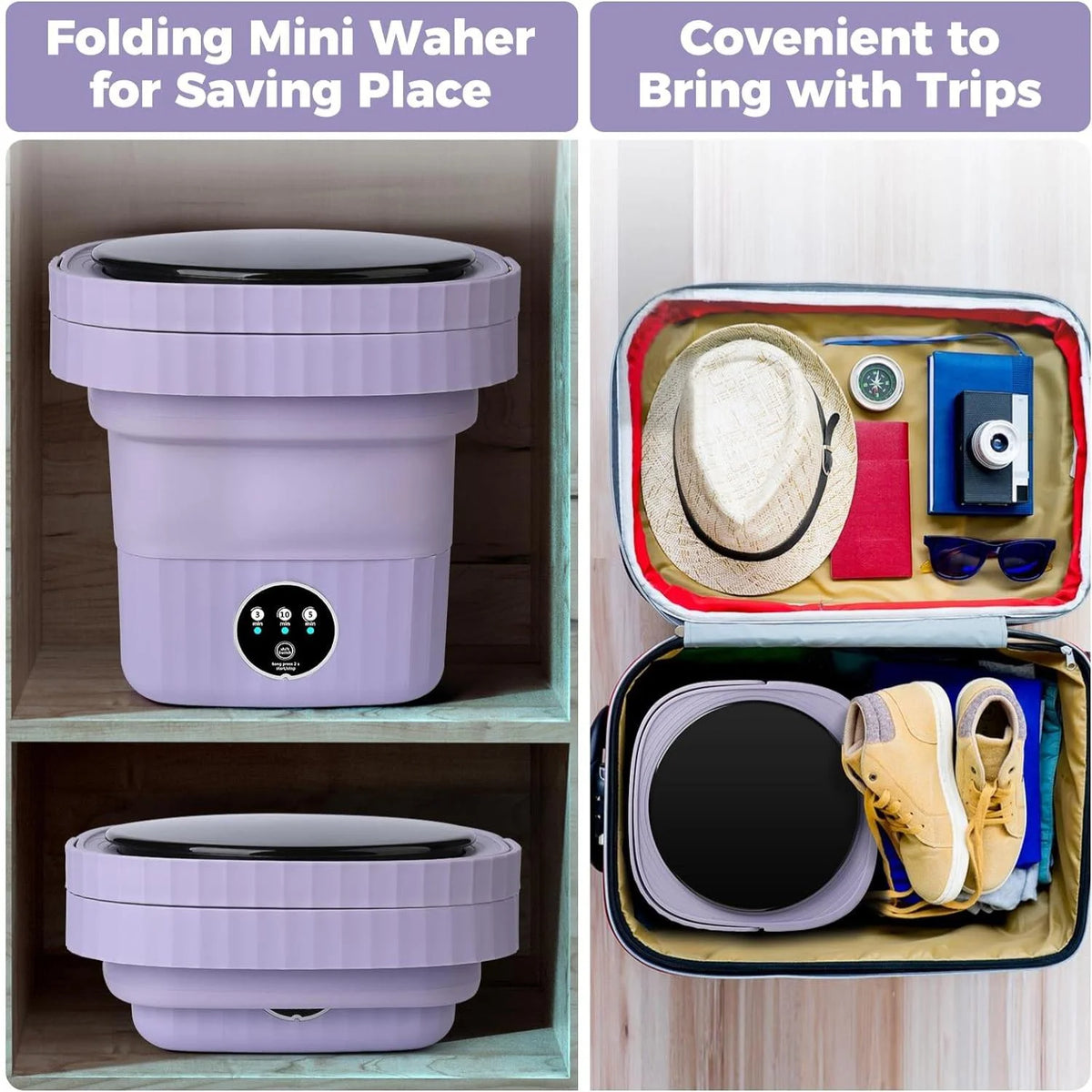 Portable Mini Foldable 8L Washing Machine F677