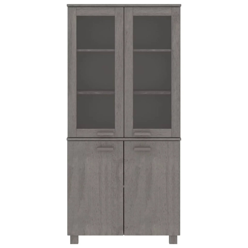 Solid Wood Pine Gray Highboard G4350
