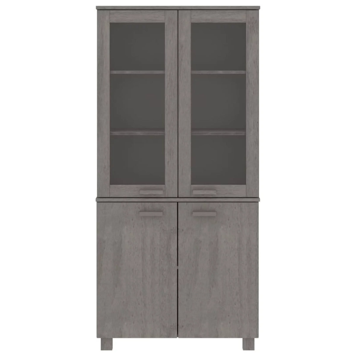 Solid Wood Pine Gray Highboard G4350