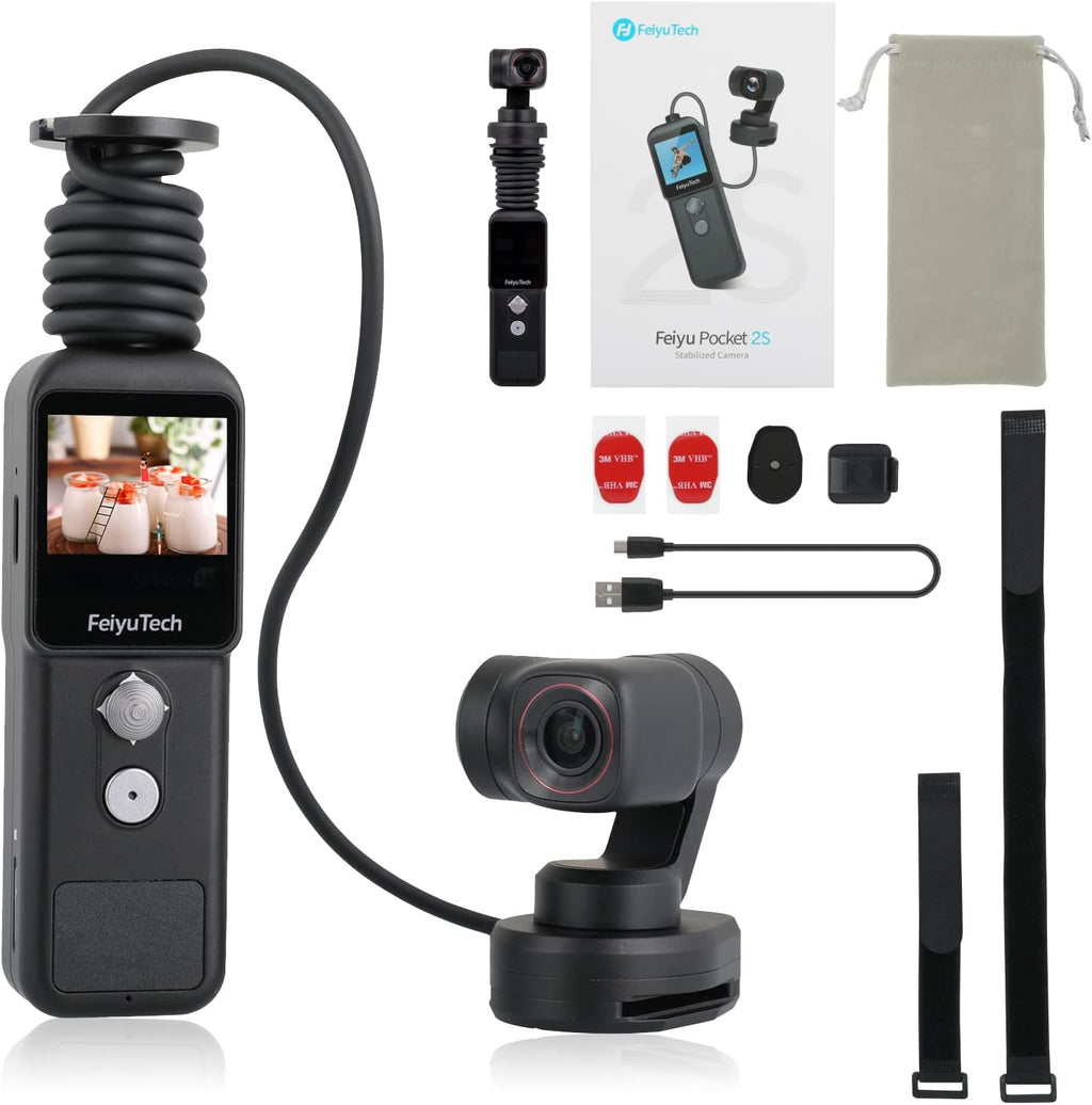 Wearable Action Camera 3-axis Stabilizer Gimbal 4K Video 130° Wide Angle W84093
