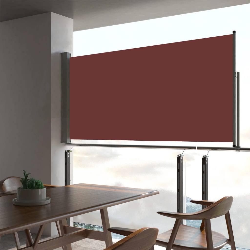 Brown Retractable Side Awning P3291