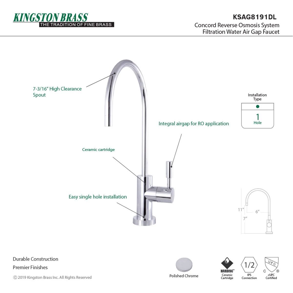 Oil Rubbed Bronze Water Filtration Faucet G38939