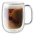 2pc Double Wall Coffee Glass Mug Set S42903