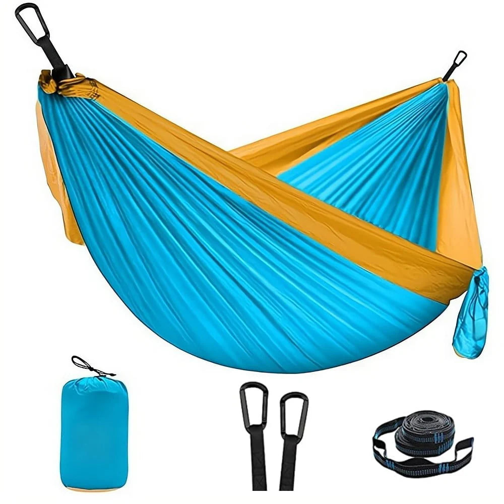 Camping Hammock Double Portable Dark Green W405
