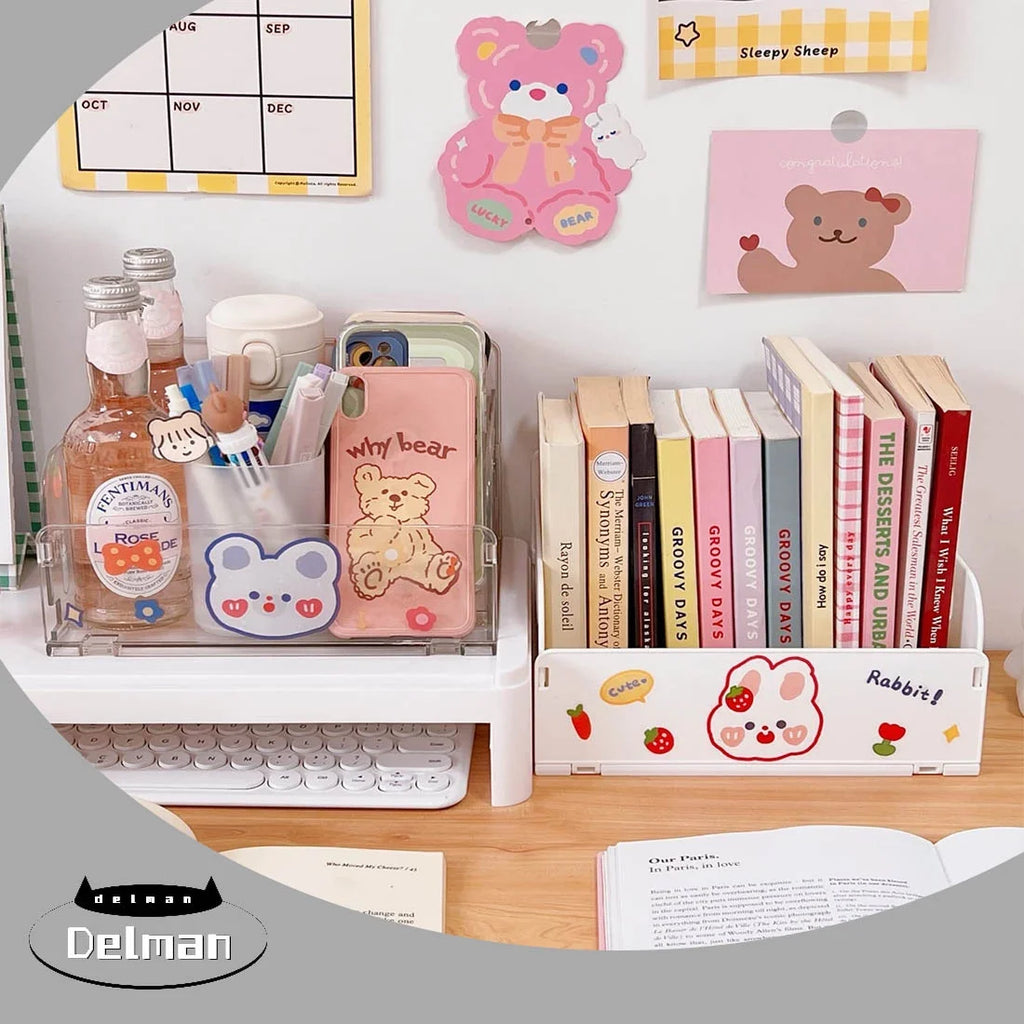 Foldable Desk Organizer with Stickers S593