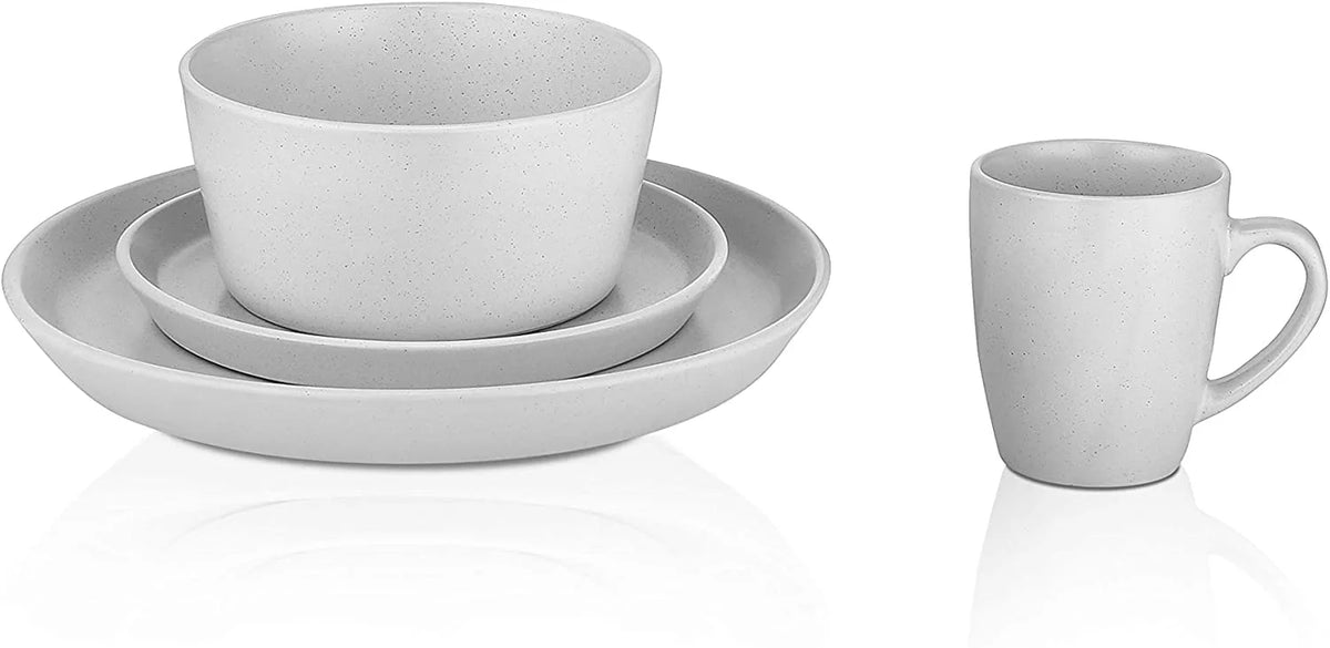 32-Piece Snow White Stoneware Dish Set K615548