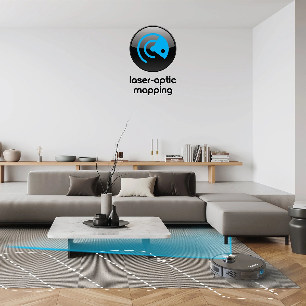 Wi-Fi Laser Mapping Robot Vacuum Cleaner B490038