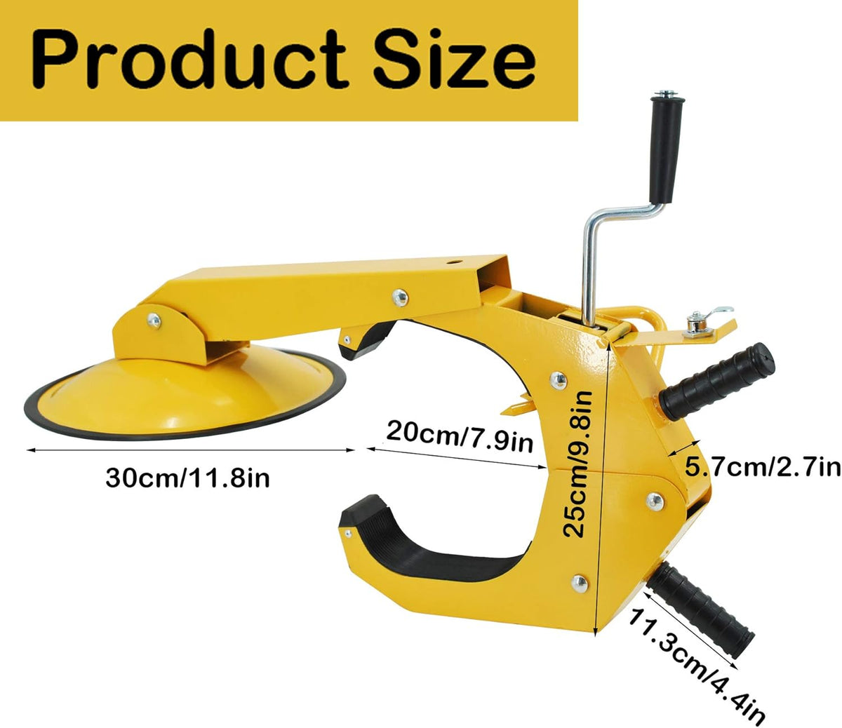 2 Pack Adjustable Heavy Duty Steel Wheel Lock Clamp F4887