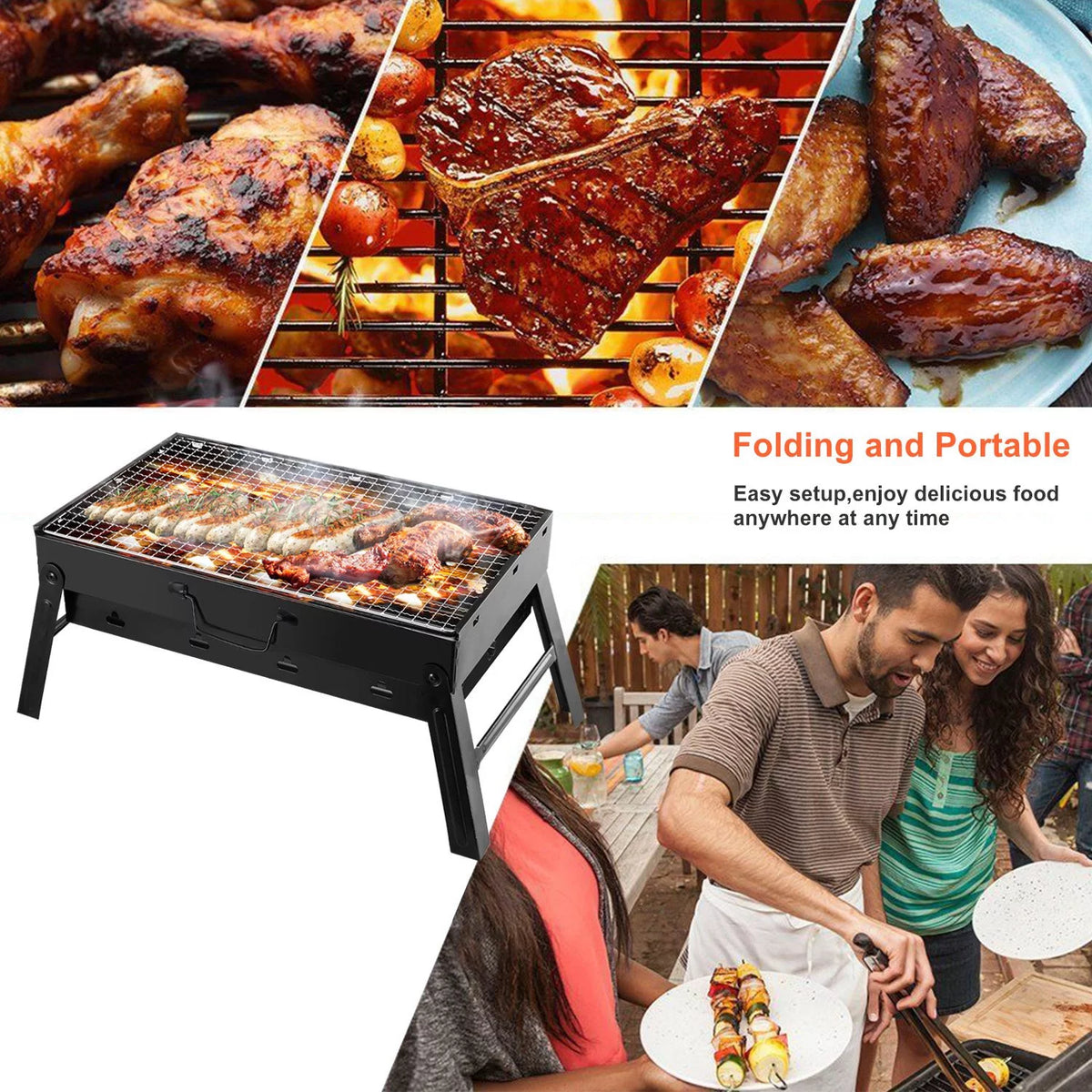 Portable Foldable Charcoal Grill B51053