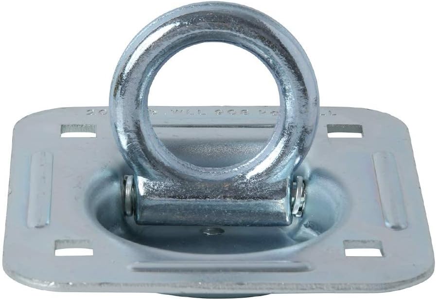 Square Trailer Cargo Tie-Down Anchors with Mounting Hardware B48014