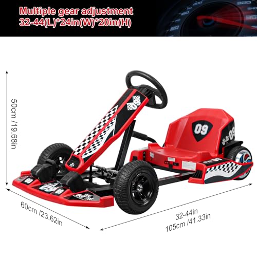 36V Electric Go Kart 350W Drift Kart 16 MPH C834
