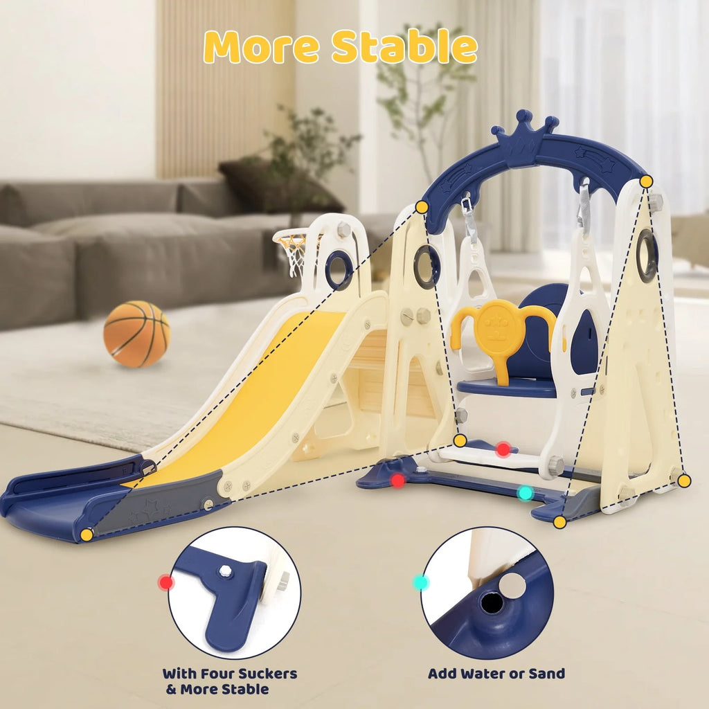 4 in 1 Toddler Slide and Swing Set Y45164