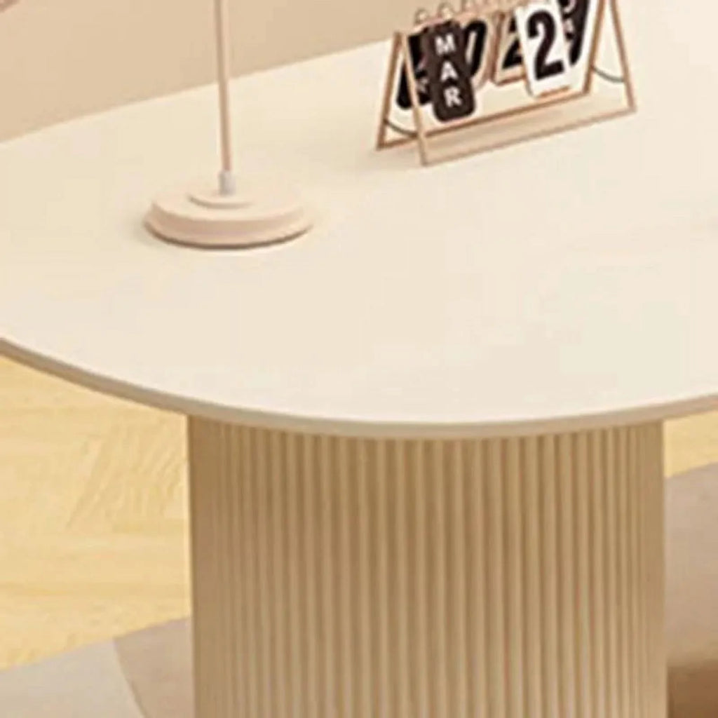 White Standing Computer Desk H546