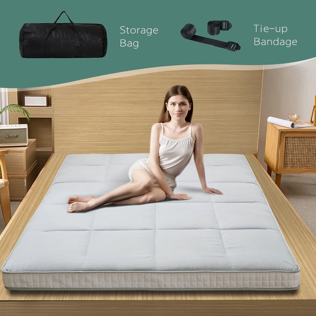 Reversible Sherpa Fleece Foam Floor Mattress Y304