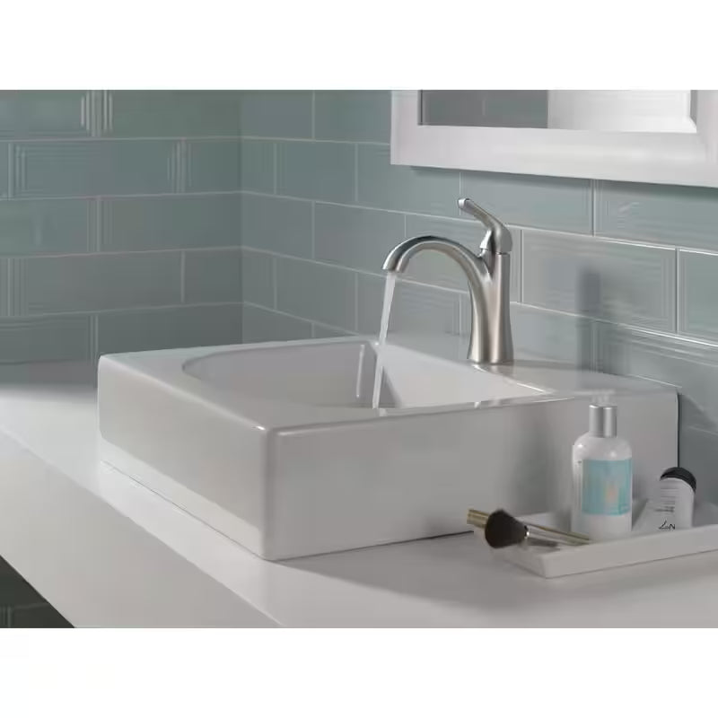Single Hole Single-Handle Bathroom Faucet Brushed Nickel L6712