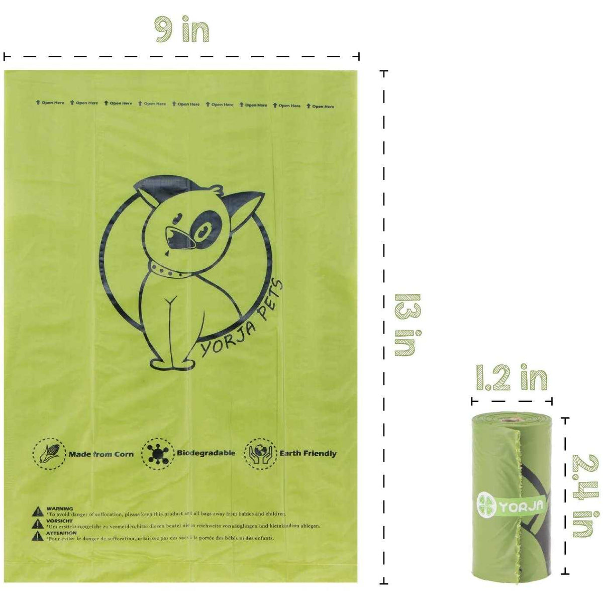Dog Poop Bags 100% Leak Proof Extra Thick U9758
