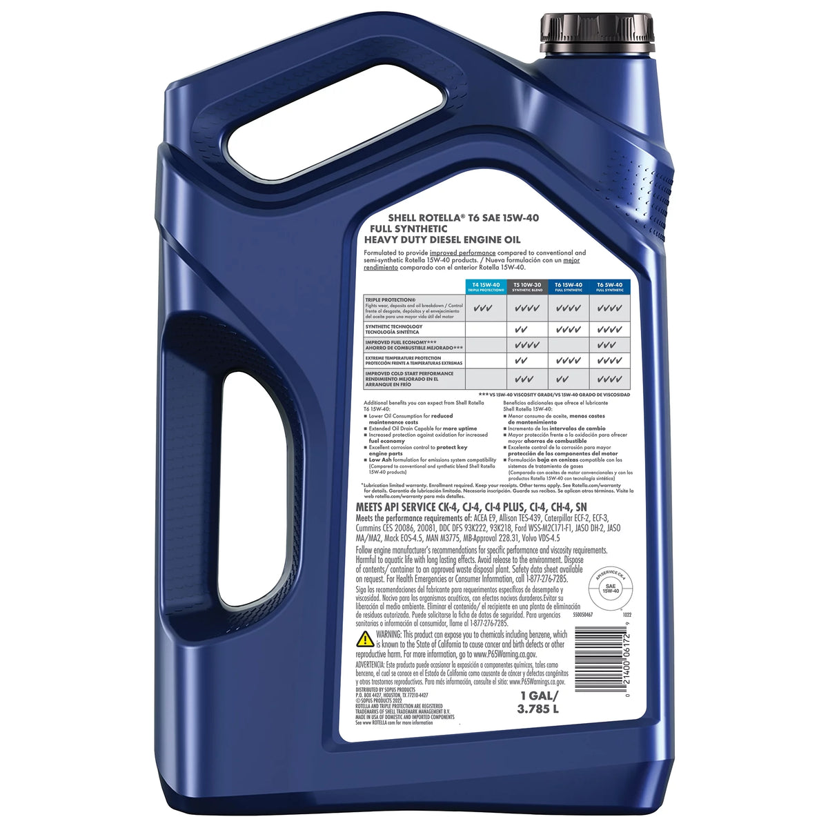 15W-40 Full Synthetic Diesel Engine Oil D184