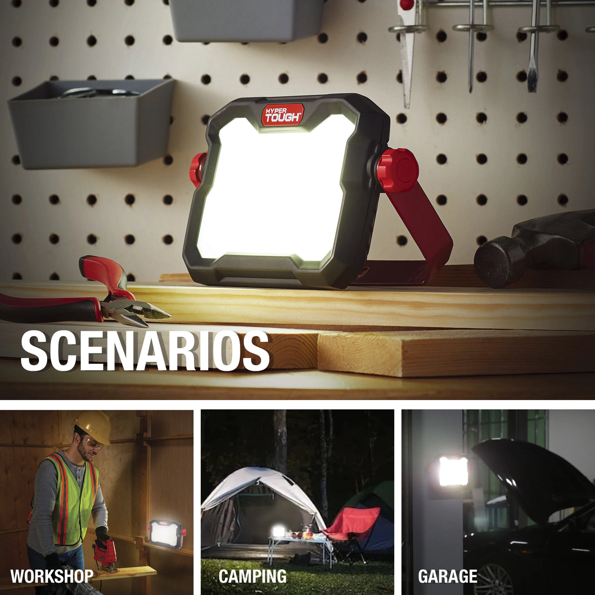 10W LED 1000 Lumen Rechargeable Handheld Portable Work Light F823845