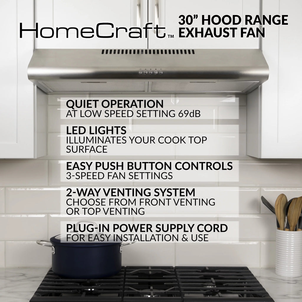30-Inch Under the Cabinet Range Hood Stainless Steel P353