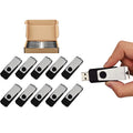 10PCS 128MB USB 2.0 Flash Drive Black V351364