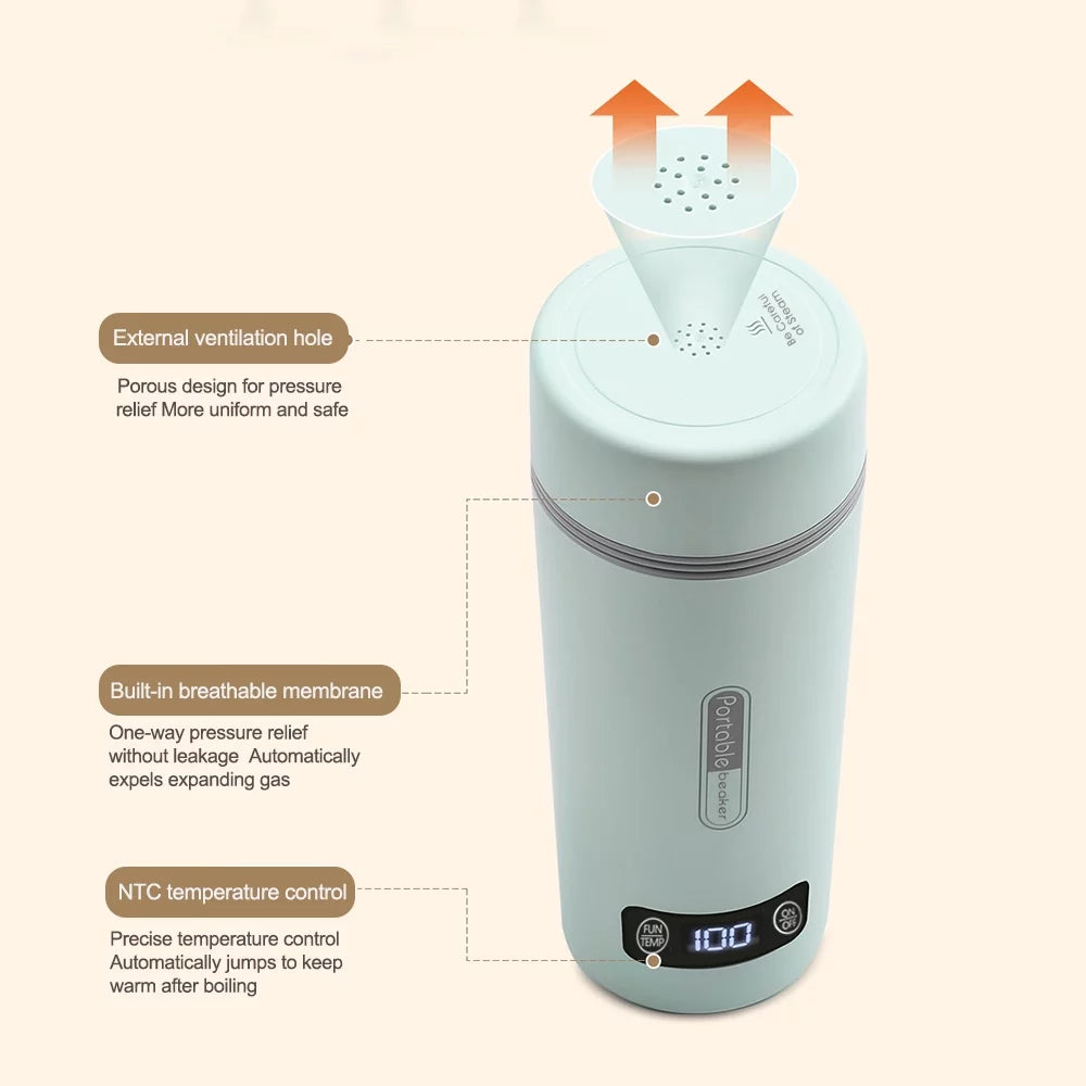 Portable Electric Kettle 350ml Stainless Steel E39772