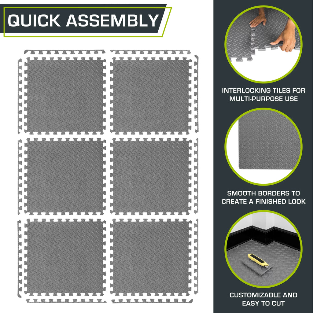 1/2 Thick EVA Foam Interlocking Exercise Mat X3990