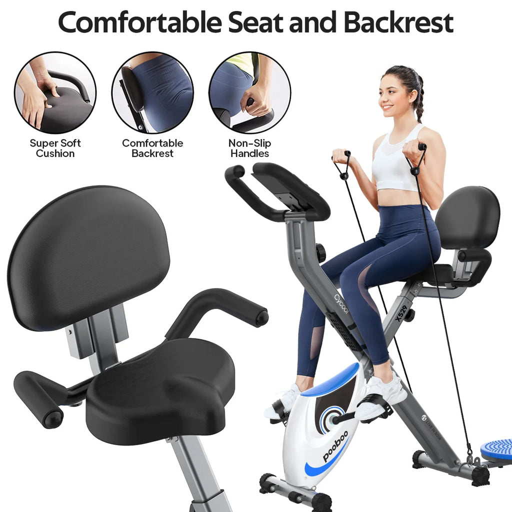 Folding Exercise Bike Indoor Cycling Bike G2931