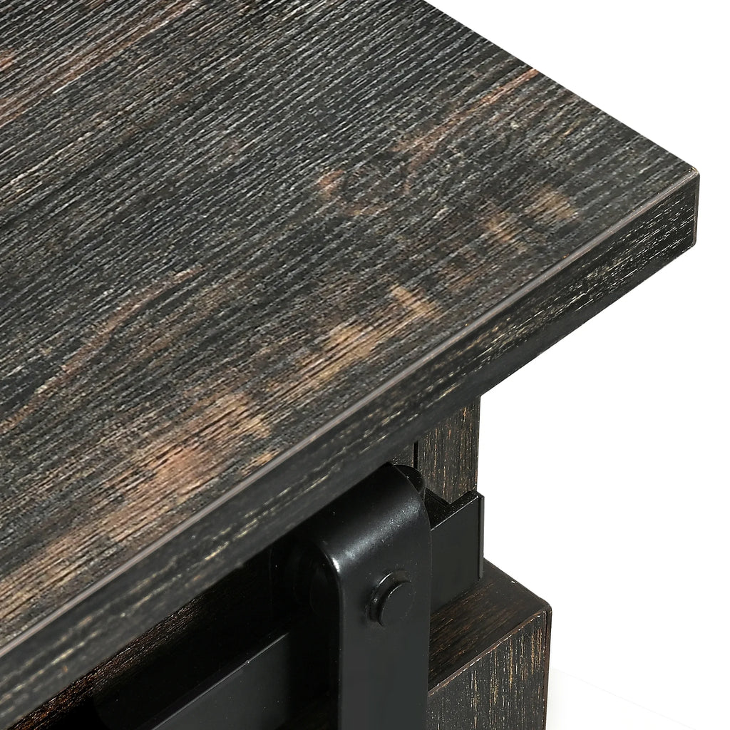 Farmhouse TV Stand with Barn Doors D782