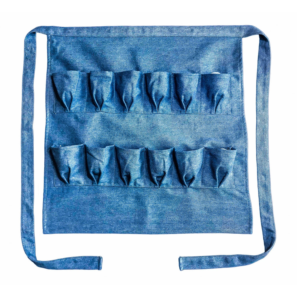 12 Pockets Soft Durable Denim Fabric Egg Gathering Apron N1557