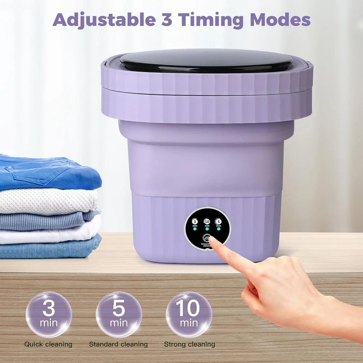 Portable Mini Foldable 8L Washing Machine F677