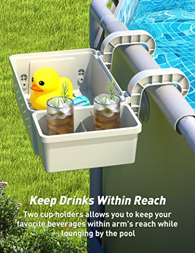 Poolside Storage Basket with Cup Holder Z171228
