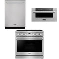 36 Gas Range, Dishwasher and Microwave H55593