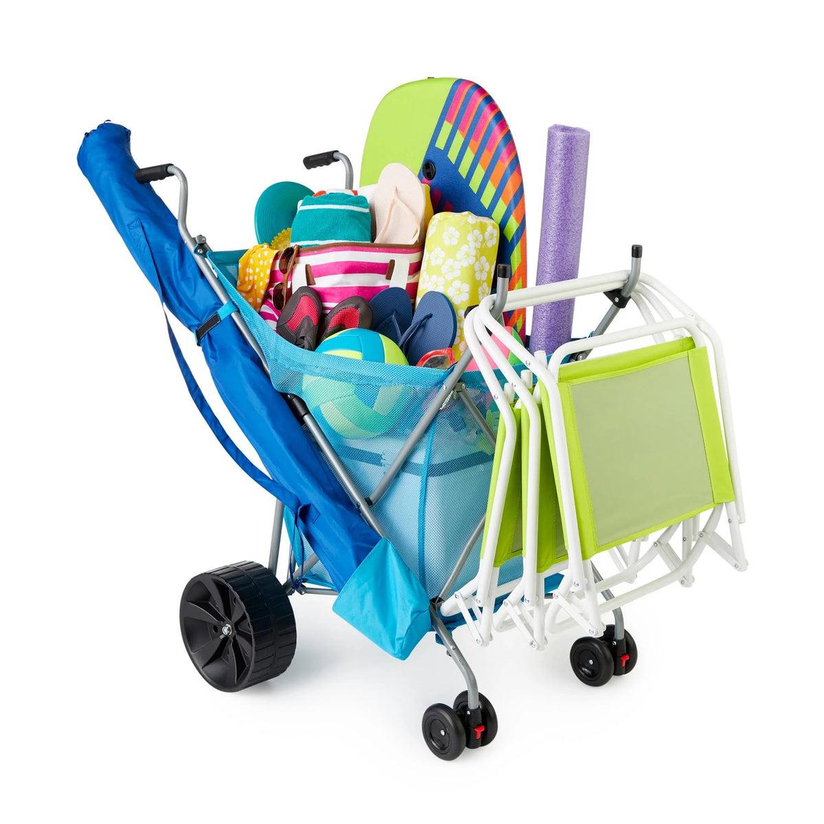 Blue Collapsible Garden Cart P3234