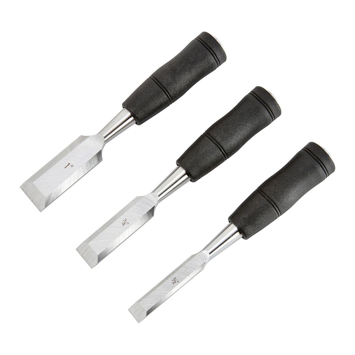 Wood Chisel Set with PVC Handles, 3-Piece E599