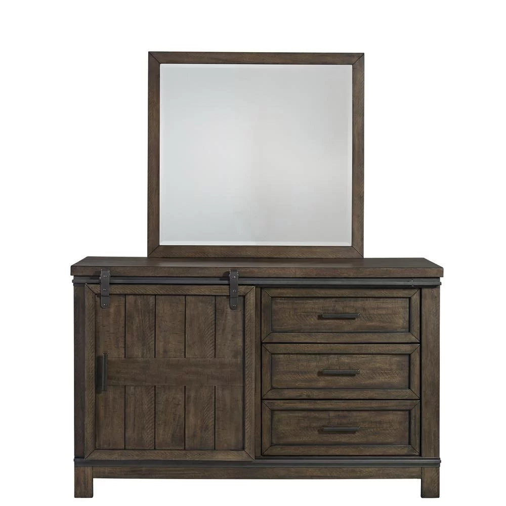 Dark Gray Twin Bookcase Bed R549953