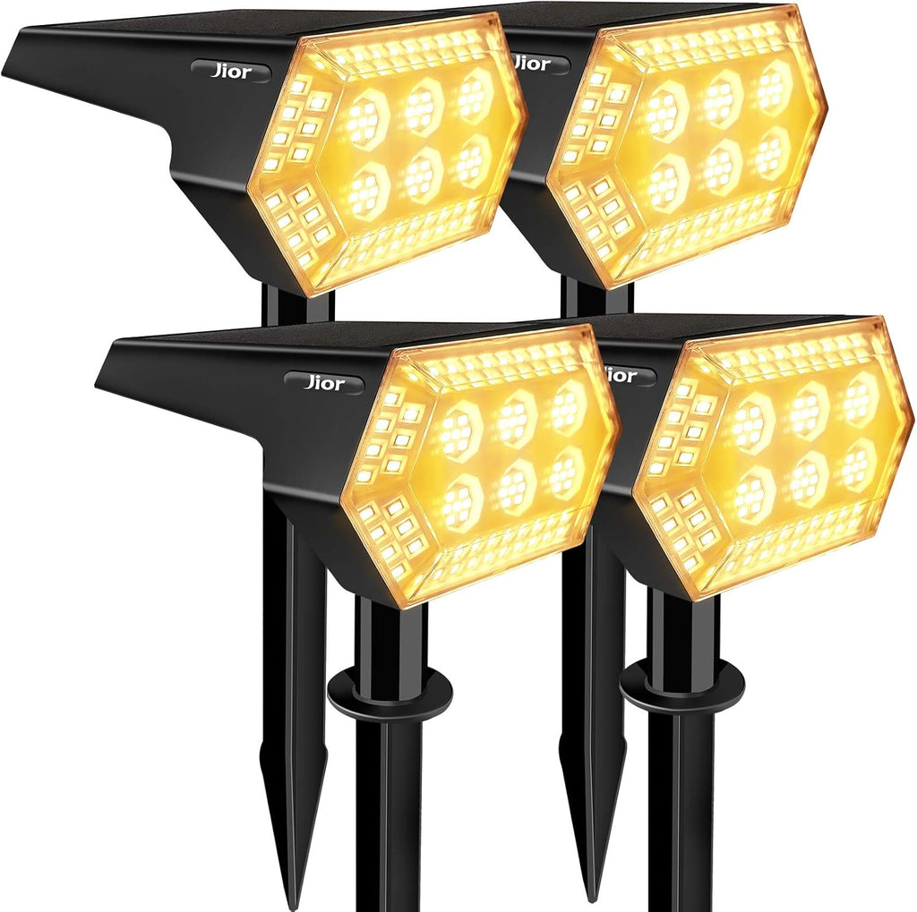 108 LED IP65 Waterproof Solar Spotlights 4 Pack U321