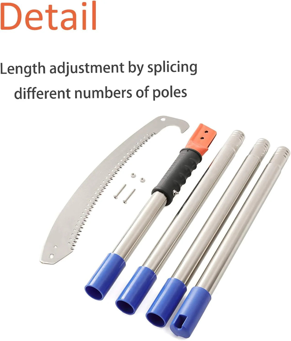 Extendable Manual Pole Saw with 10FT Stainless Steel Pole G232