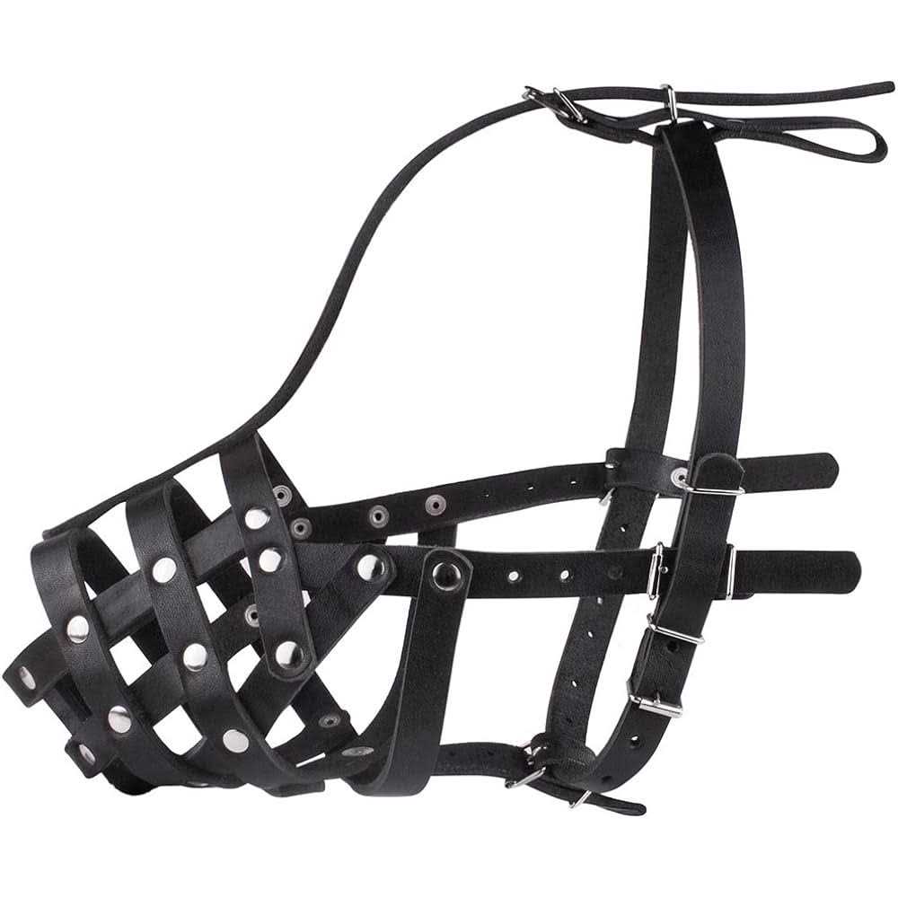 Dog Muzzle Leather Medium Large Breeds R805186