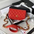 Small Flap Bag Gold Hardware Red Handbag D63398