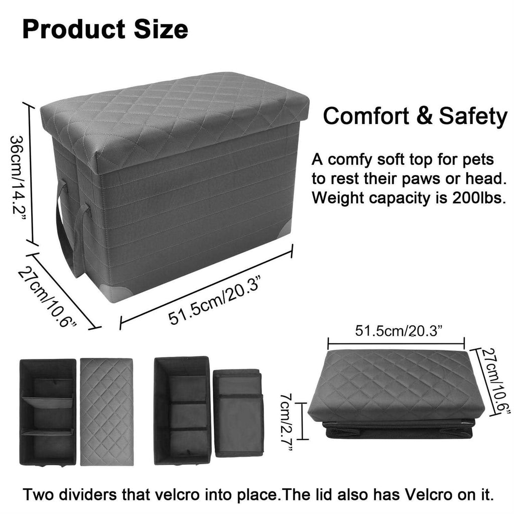 Car Back Seat Extender with Storage H5101